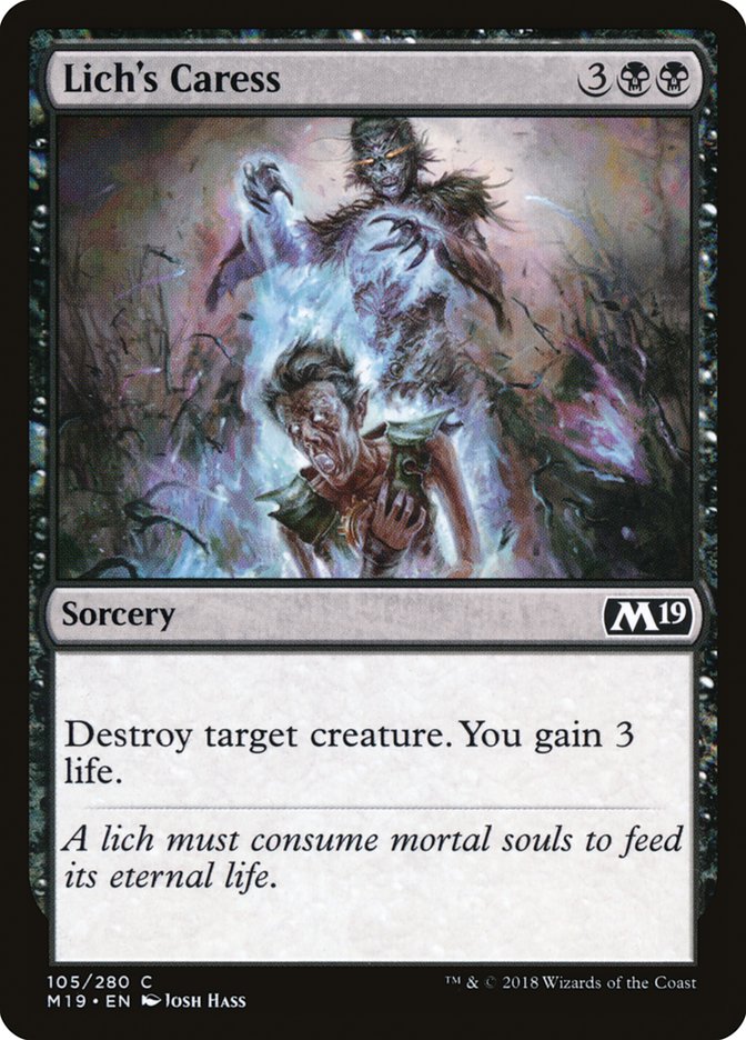 Lich's Caress [Core Set 2019] Foil