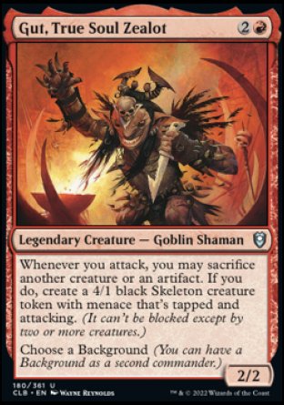 Gut, True Soul Zealot [Commander Legends: Battle for Baldur's Gate] Foil