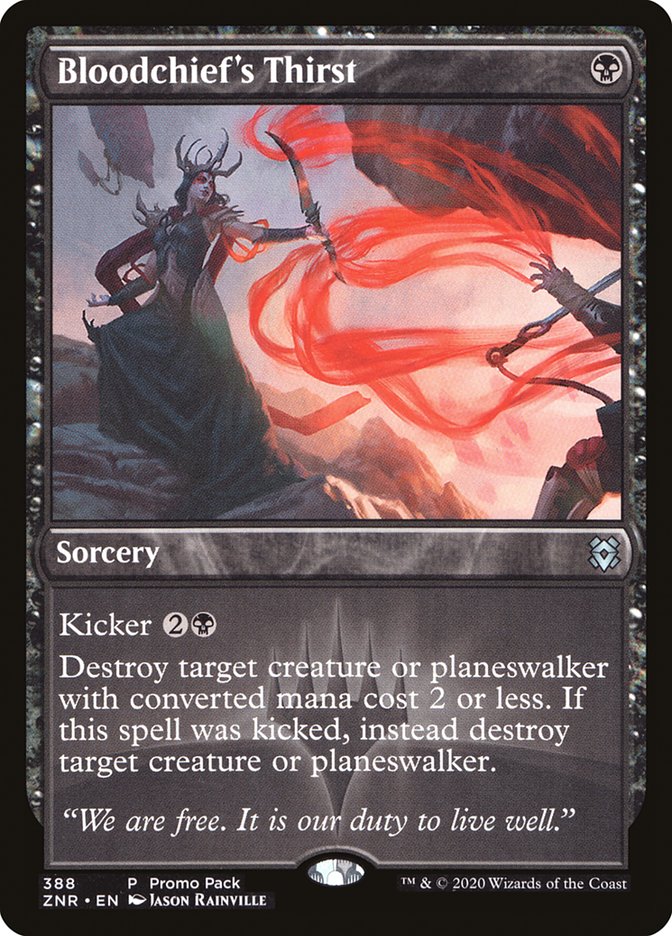 Bloodchief's Thirst (Promo Pack) [Zendikar Rising Promos] Foil