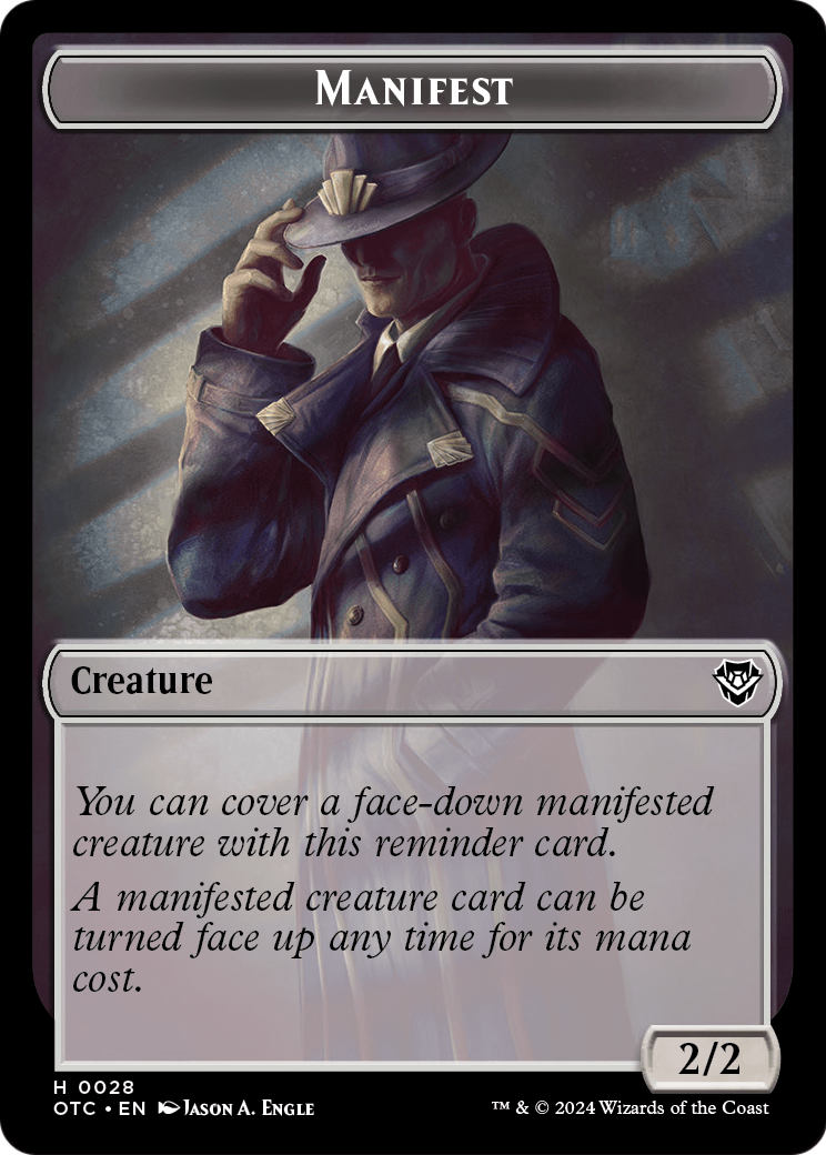 Manifest  [Outlaws of Thunder Junction Commander Tokens]