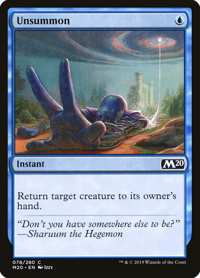 Unsummon [Core Set 2020] Foil