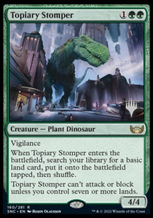 Topiary Stomper (Promo Pack) [Streets of New Capenna Promos] Foil