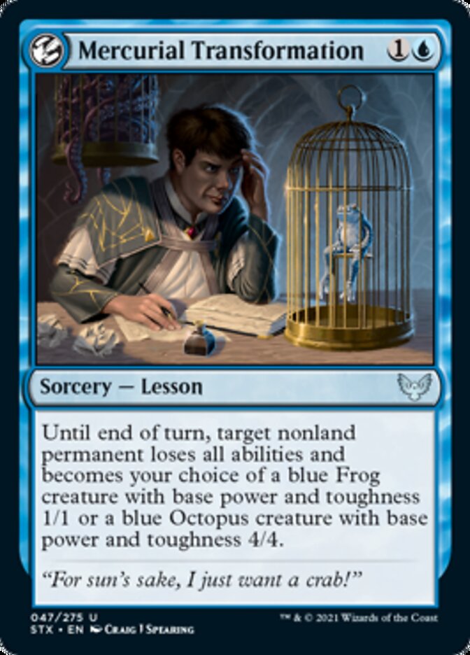 Mercurial Transformation [Strixhaven: School of Mages] Foil