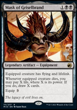 Mask of Griselbrand (Promo Pack) [Innistrad: Midnight Hunt Promos] Foil