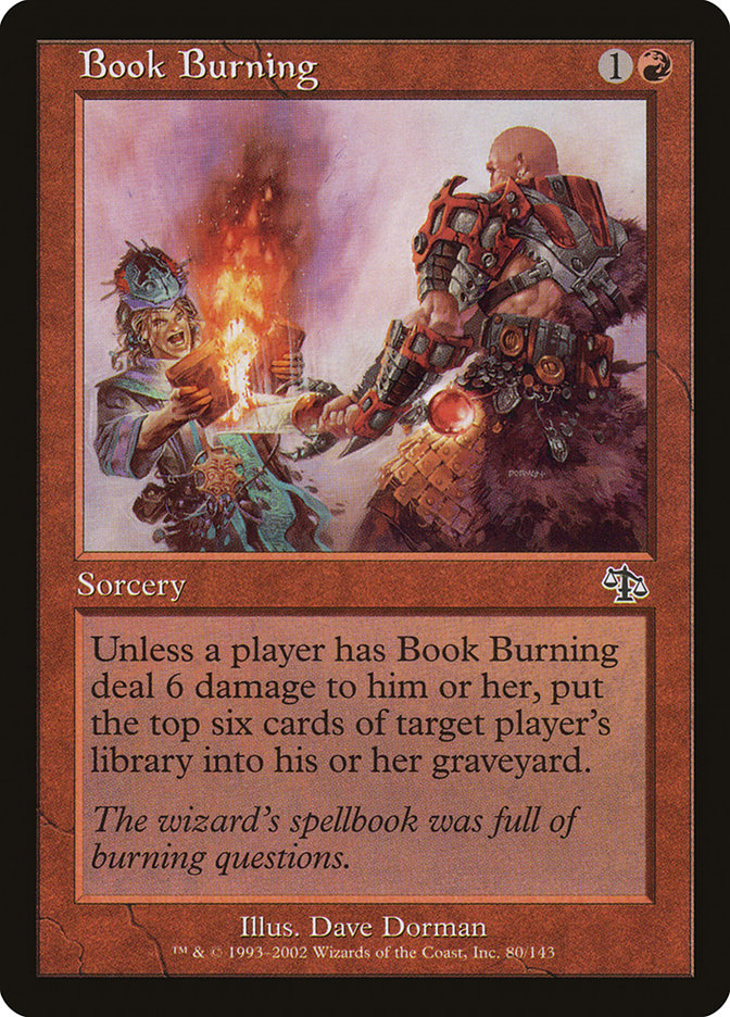Book Burning [Judgment] Foil