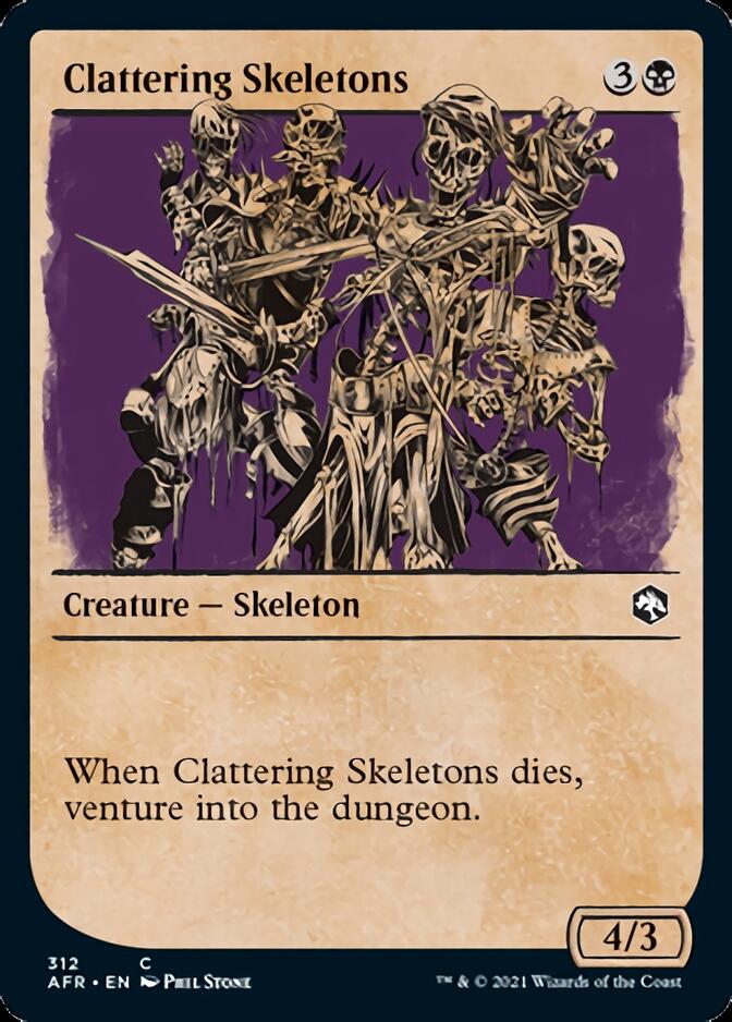 Clattering Skeletons (Showcase) [Dungeons & Dragons: Adventures in the Forgotten Realms] Foil