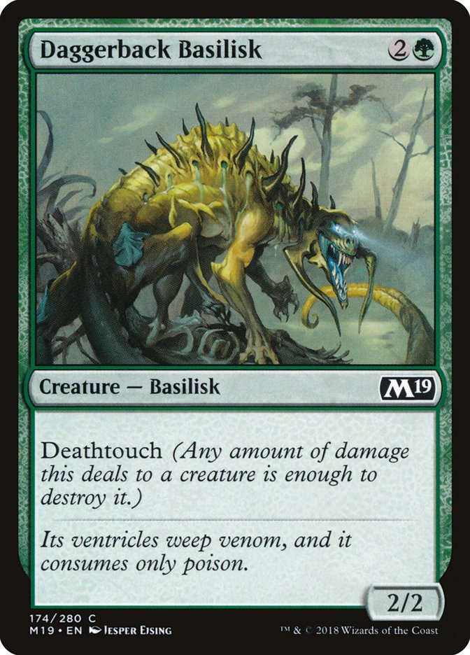 Daggerback Basilisk [Core Set 2019] Foil