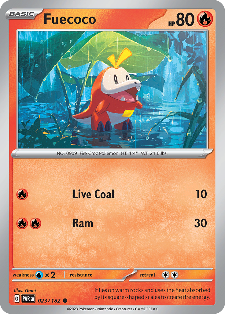 Fuecoco (023/182) [Scarlet & Violet: Paradox Rift] Reverse Holofoil