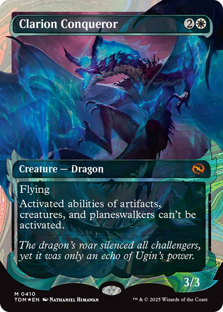 Clarion Conqueror (Showcase Halo Foil) (Japanese) [Tarkir: Dragonstorm] Foil