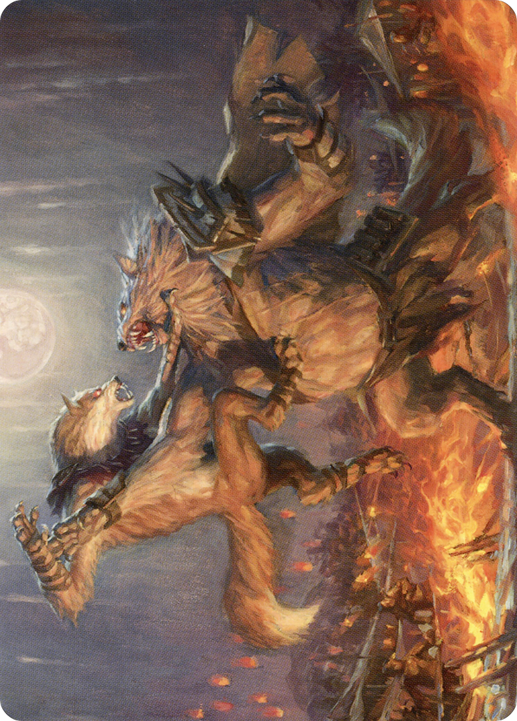 Duel for Dominance // Duel for Dominance  [Midnight Hunt Art Series] (Borderless) Foil