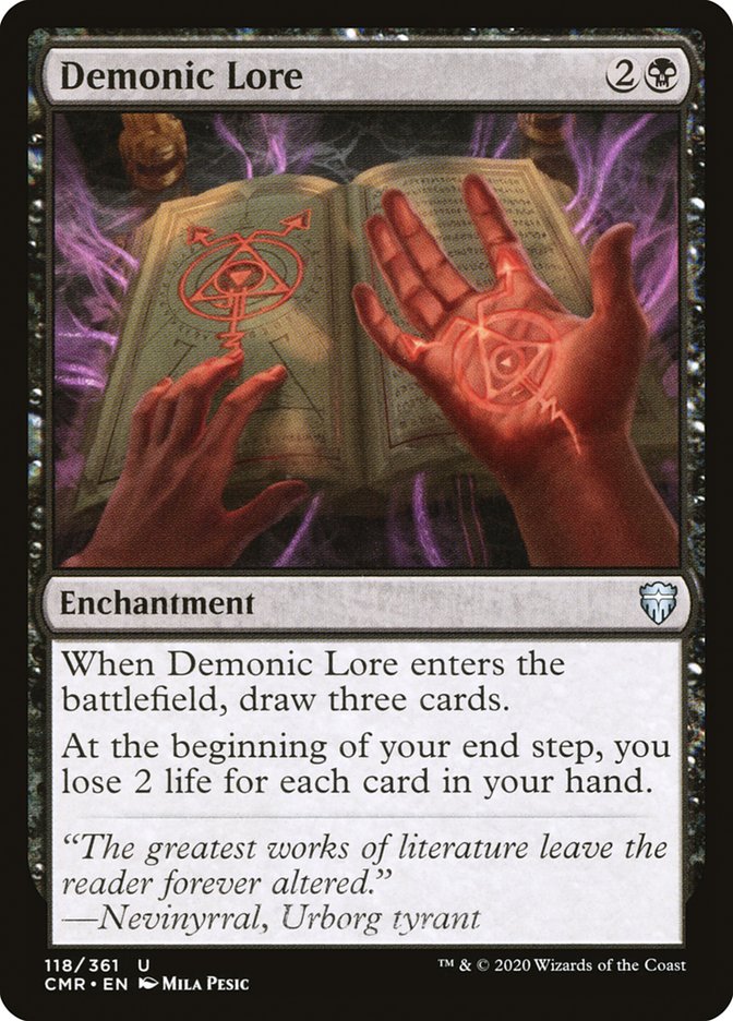 Demonic Lore [Commander Legends] Foil