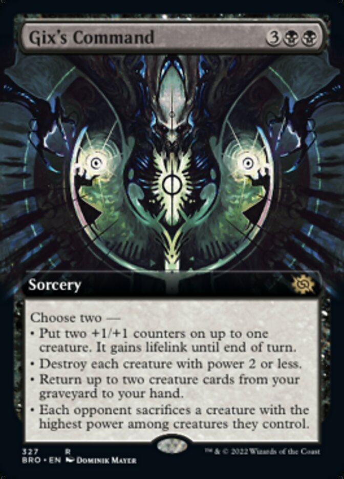 Gix's Command (Extended Art) [The Brothers' War] Foil