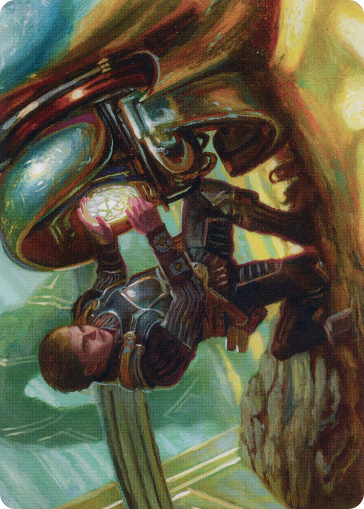Urza, Powerstone Prodigy // Urza, Powerstone Prodigy  [The Brothers' War Art Series] (Borderless) Foil