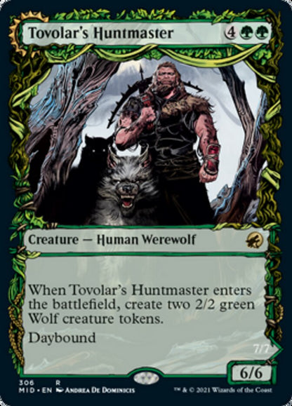 Tovolar's Huntmaster // Tovolar's Packleader (Showcase Equinox) [Innistrad: Midnight Hunt] Foil