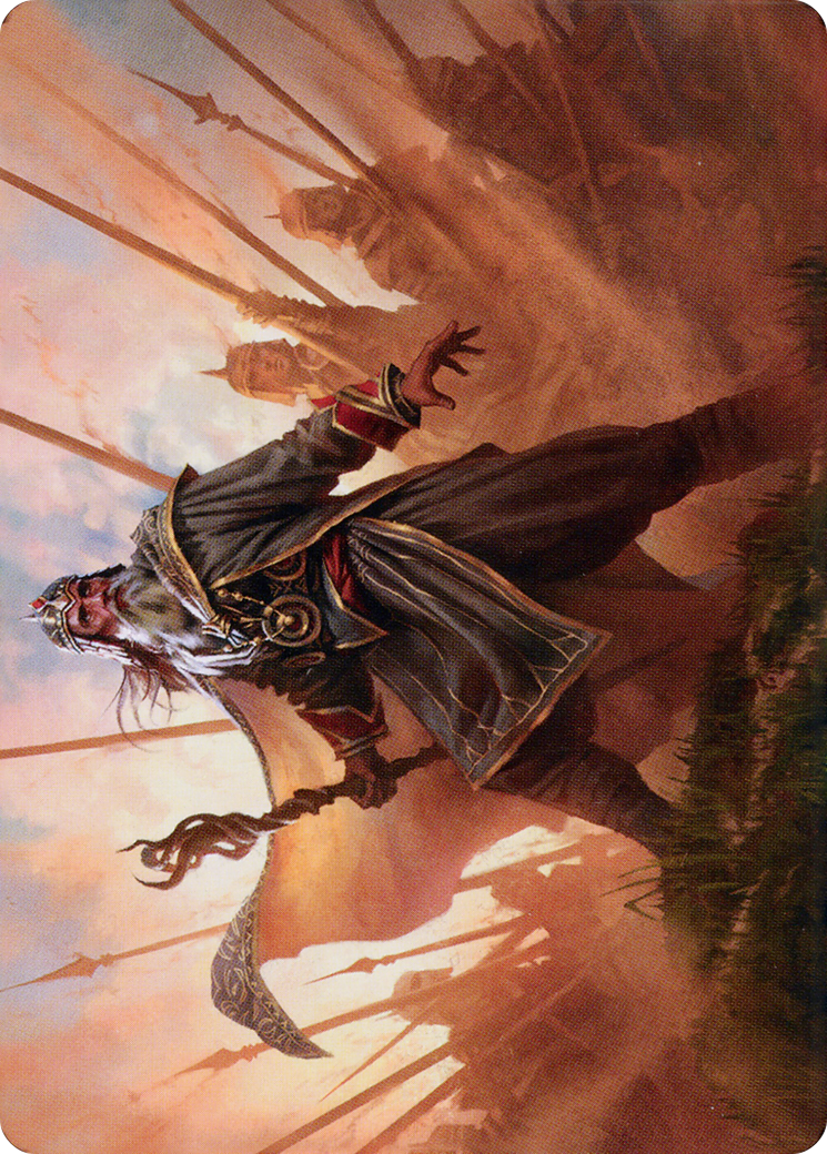 Hazezon, Shaper of Sand // Hazezon, Shaper of Sand  [Dominaria United Art Series] (Borderless) Foil