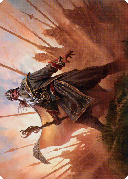 Hazezon, Shaper of Sand // Hazezon, Shaper of Sand  [Dominaria United Art Series] (Borderless) Foil
