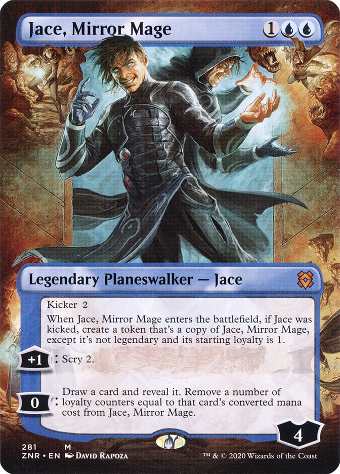 Jace, Mirror Mage (Borderless) [Zendikar Rising] Foil