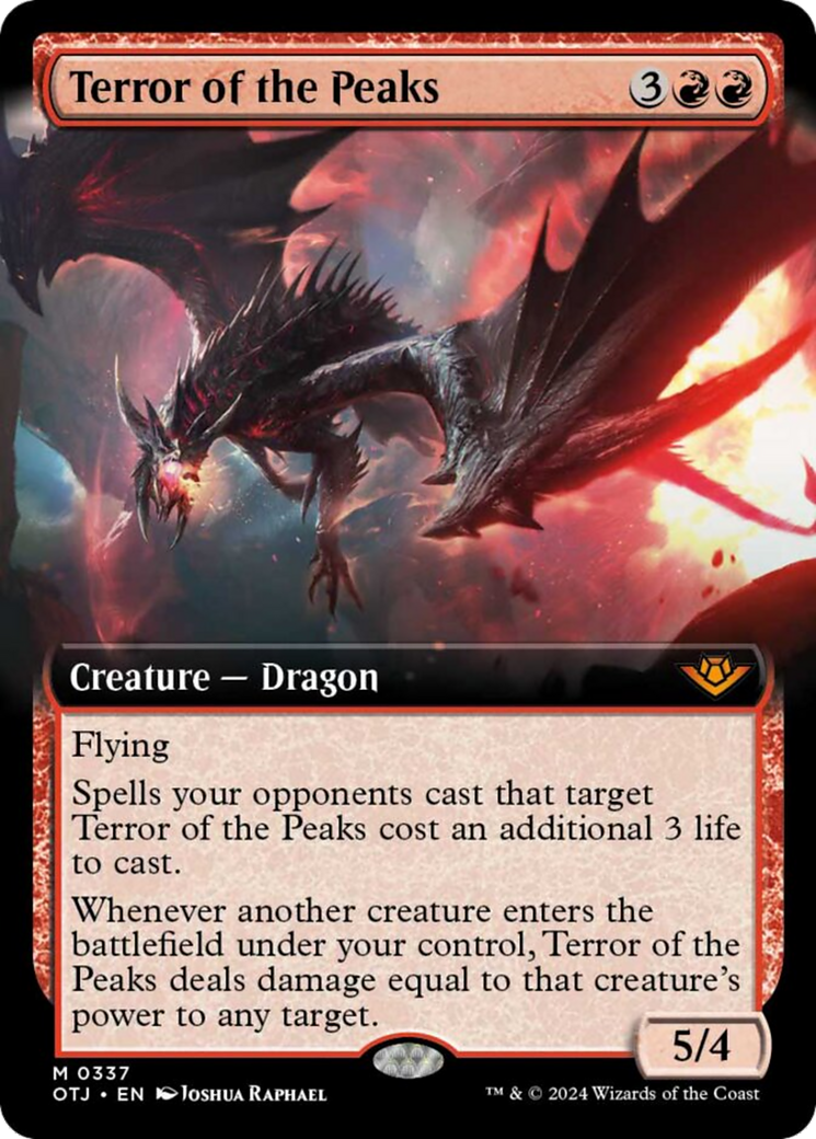 Terror of the Peaks (Extended Art) [Outlaws of Thunder Junction] Foil