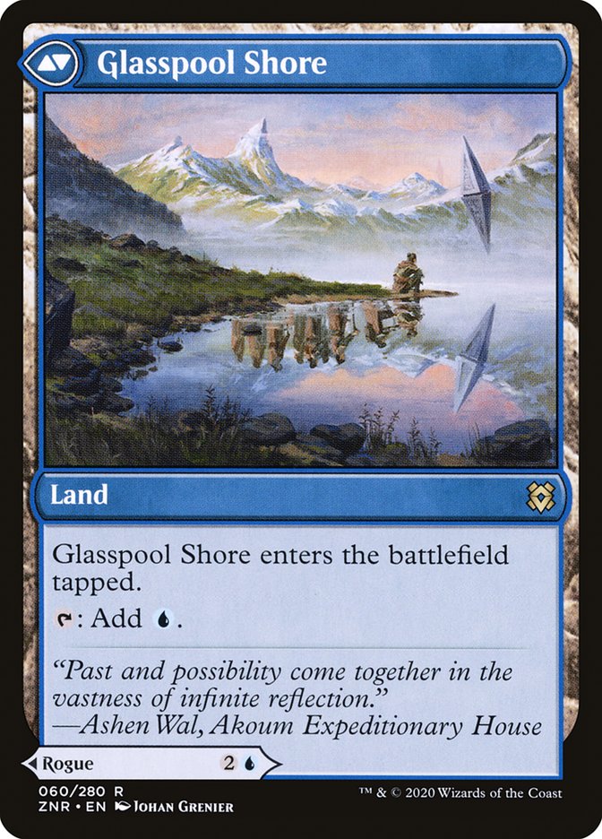 Glasspool Mimic // Glasspool Shore [Zendikar Rising] Foil
