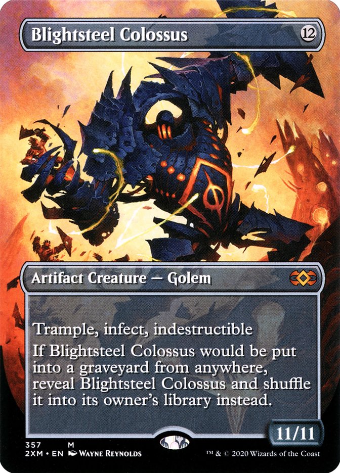 Blightsteel Colossus (Toppers) [Double Masters] Foil