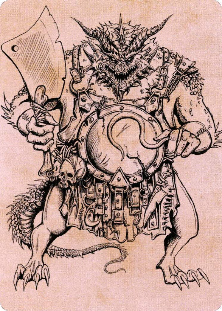 Thrakkus the Butcher // Thrakkus the Butcher  [Battle for Baldur's Gate Art Series] (Borderless) Foil