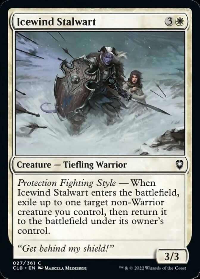 Icewind Stalwart [Commander Legends: Battle for Baldur's Gate] Foil