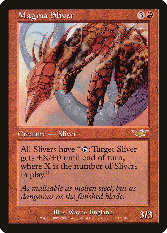 Magma Sliver [Legions] Foil