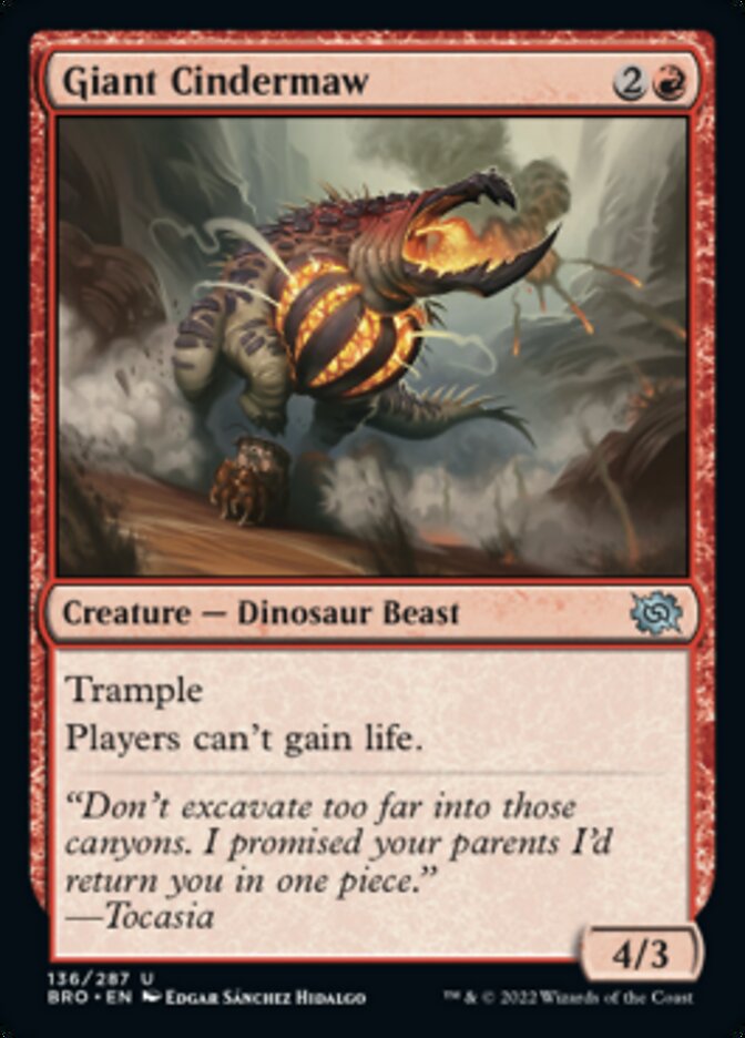 Giant Cindermaw [The Brothers' War] Foil
