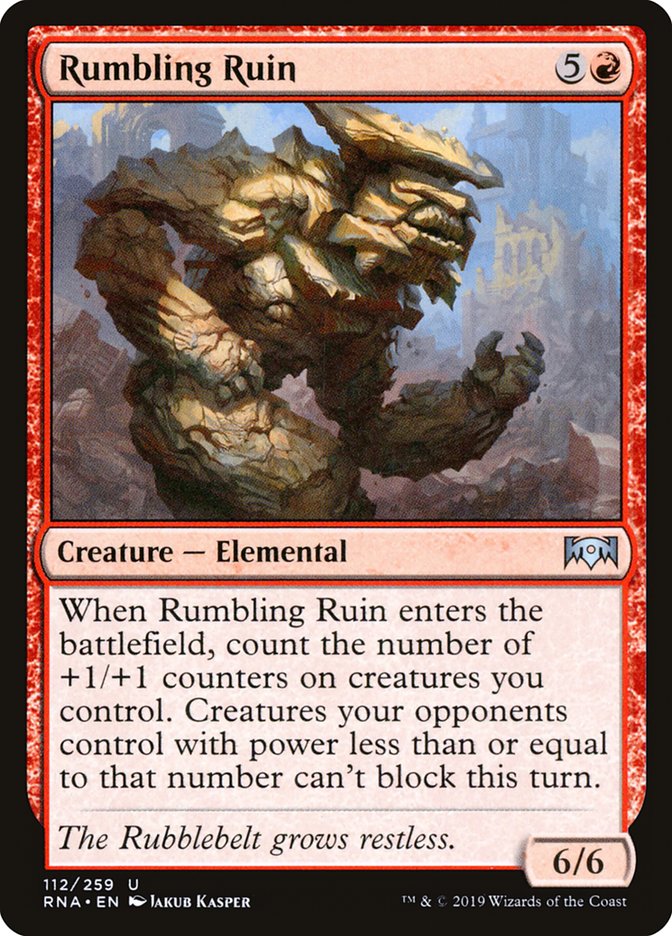 Rumbling Ruin [Ravnica Allegiance] Foil