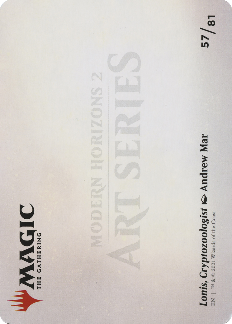 Lonis, Cryptozoologist // Lonis, Cryptozoologist  [Modern Horizons 2 Art Series] (Borderless) Foil