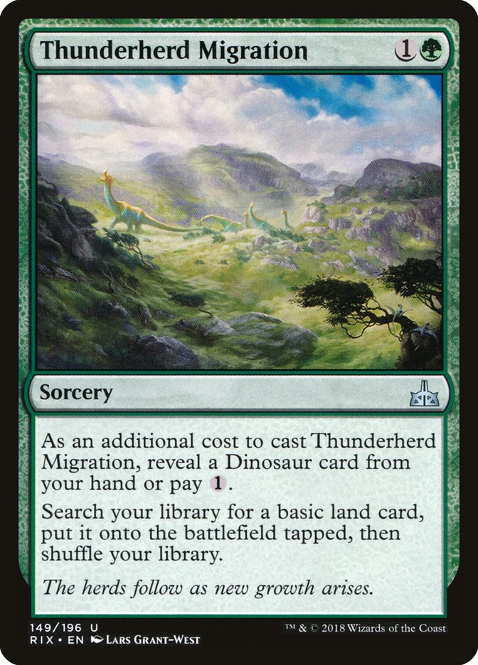 Thunderherd Migration [Rivals of Ixalan] Foil
