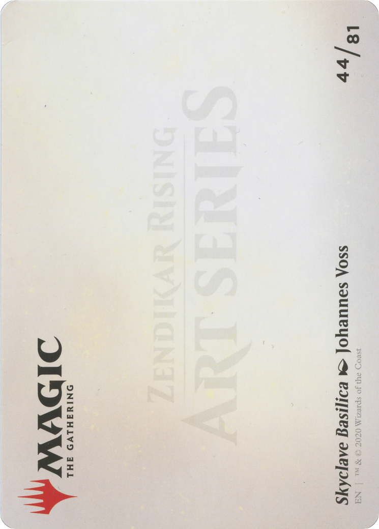 Skyclave Basilica // Skyclave Basilica  [Zendikar Rising Art Series] (Borderless) Foil