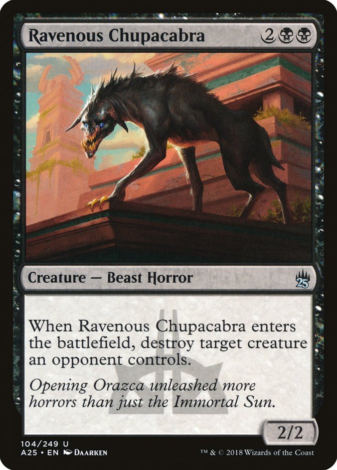 Ravenous Chupacabra [Masters 25] Foil