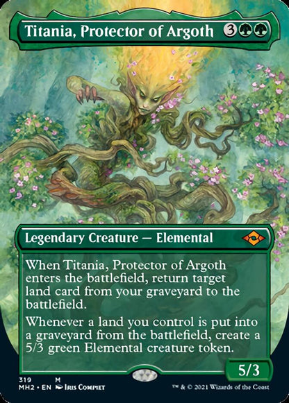 Titania, Protector of Argoth (Borderless Alternate Art) [Modern Horizons 2] Foil