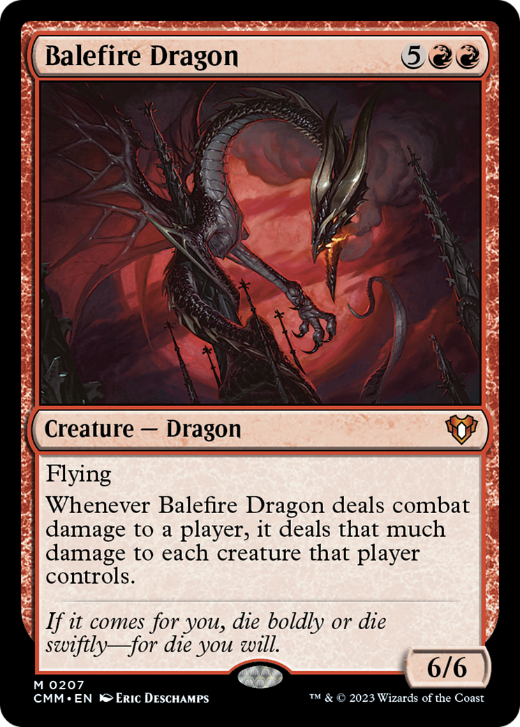 Balefire Dragon [Commander Masters] Foil
