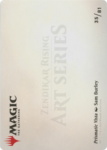 Prismatic Vista // Prismatic Vista  [Zendikar Rising Art Series] (Borderless) Foil
