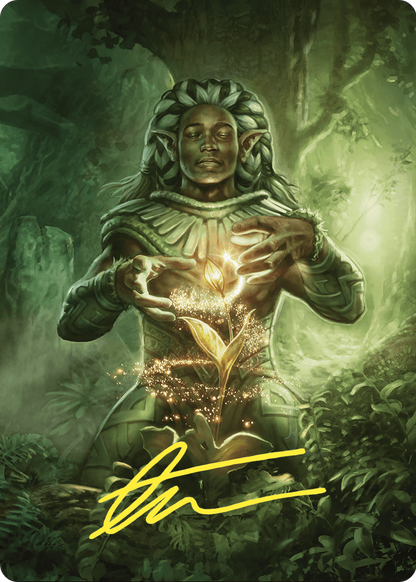 Elvish Mystic // Elvish Mystic  [Commander Masters Art Series] (Borderless)
