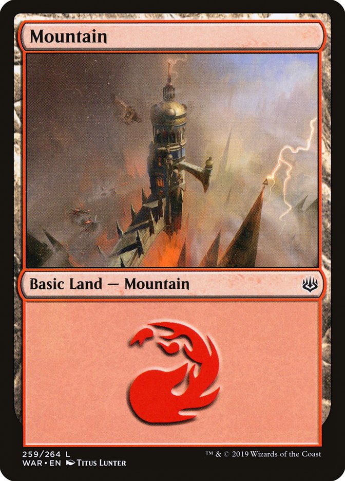 Mountain (259) [War of the Spark] Foil