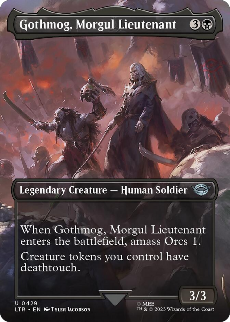Gothmog, Morgul Lieutenant (Borderless Alternate Art) [The Lord of the Rings: Tales of Middle-Earth] Foil