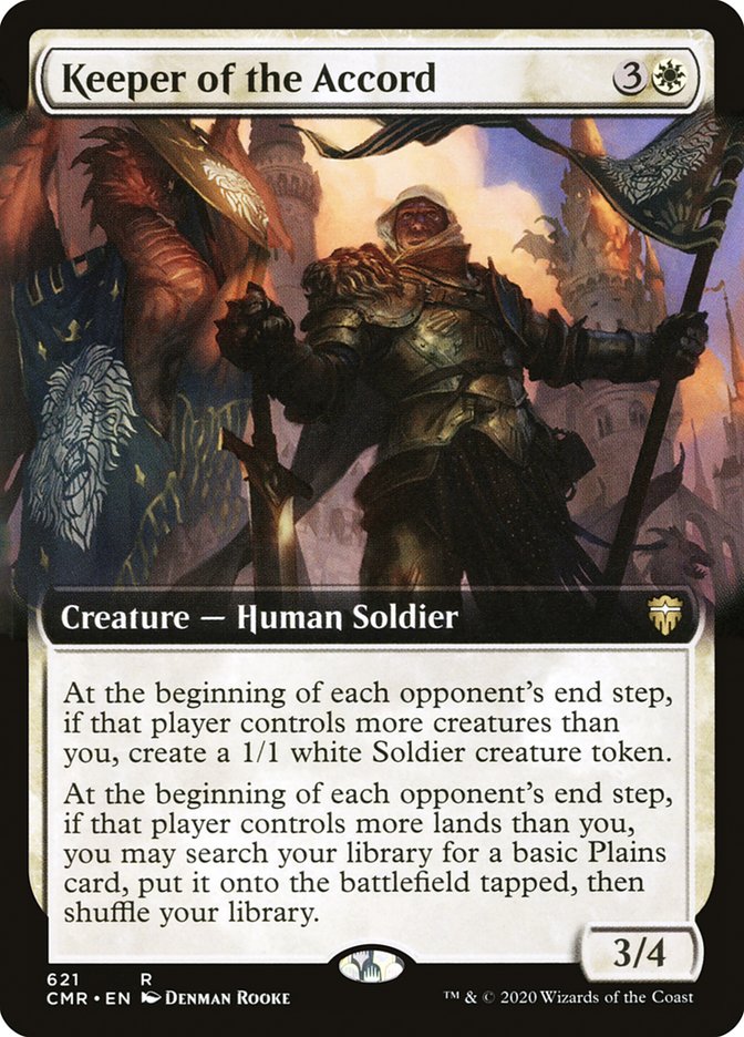 Keeper of the Accord (Extended Art) [Commander Legends] Foil