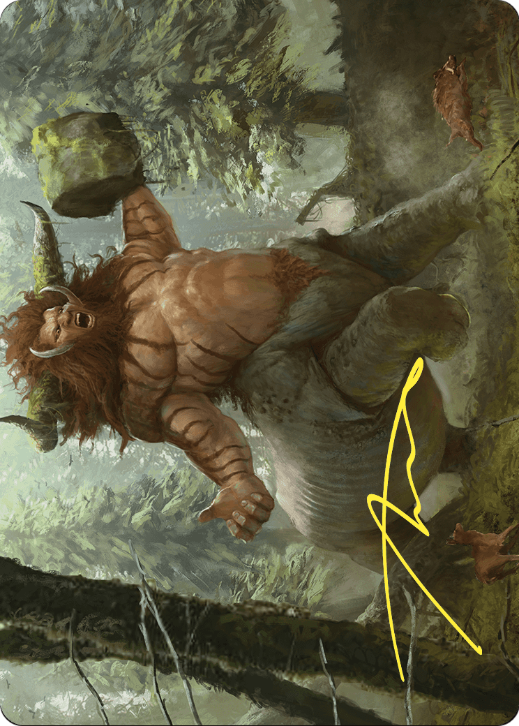 Stonehoof Chieftain // Stonehoof Chieftain  [Commander Masters Art Series] (Borderless)