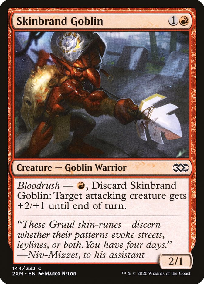 Skinbrand Goblin [Double Masters] Foil