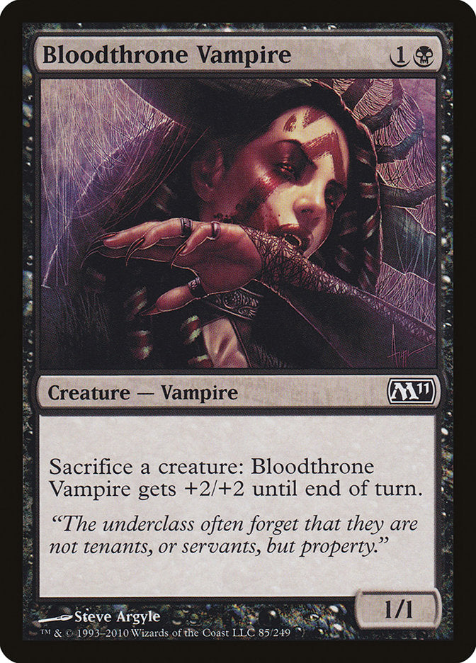 Bloodthrone Vampire [Magic 2011] Foil