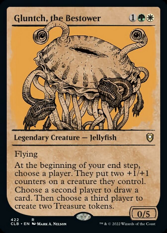 Gluntch, the Bestower (Showcase) [Commander Legends: Battle for Baldur's Gate] Foil
