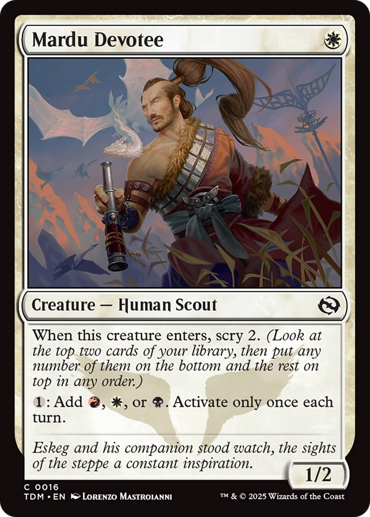 Mardu Devotee [Tarkir: Dragonstorm] Foil