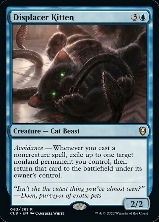 Displacer Kitten [Commander Legends: Battle for Baldur's Gate] Foil