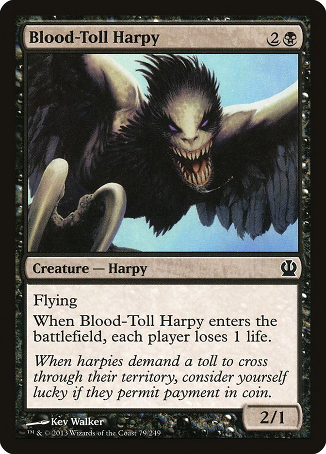 Blood-Toll Harpy [Theros] Foil