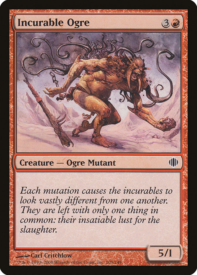 Incurable Ogre [Shards of Alara] Foil