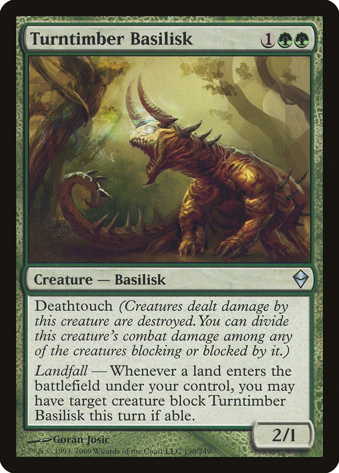 Turntimber Basilisk [Zendikar] Foil