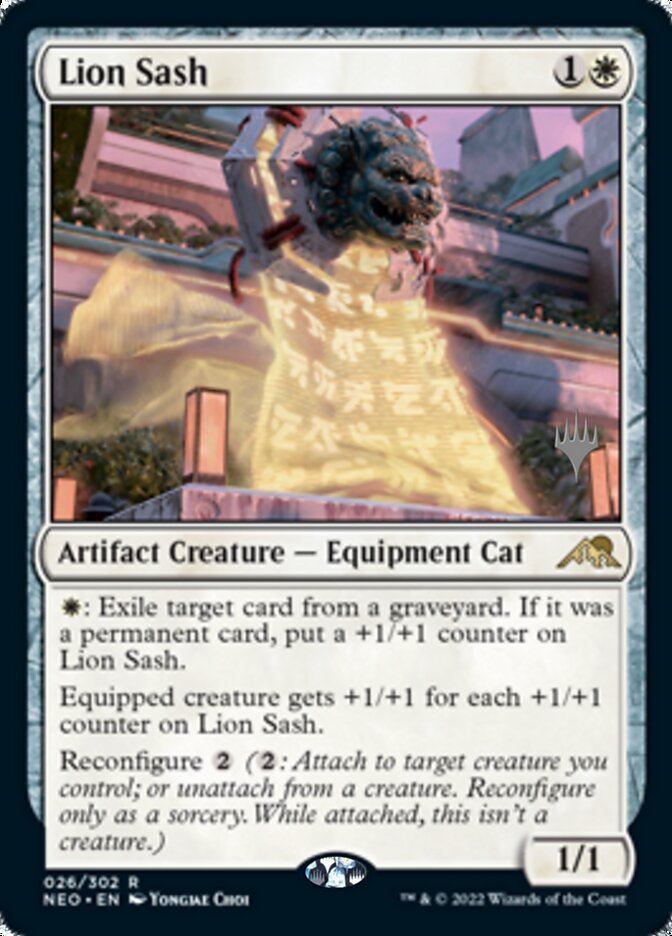 Lion Sash (Promo Pack) [Kamigawa: Neon Dynasty Promos] Foil